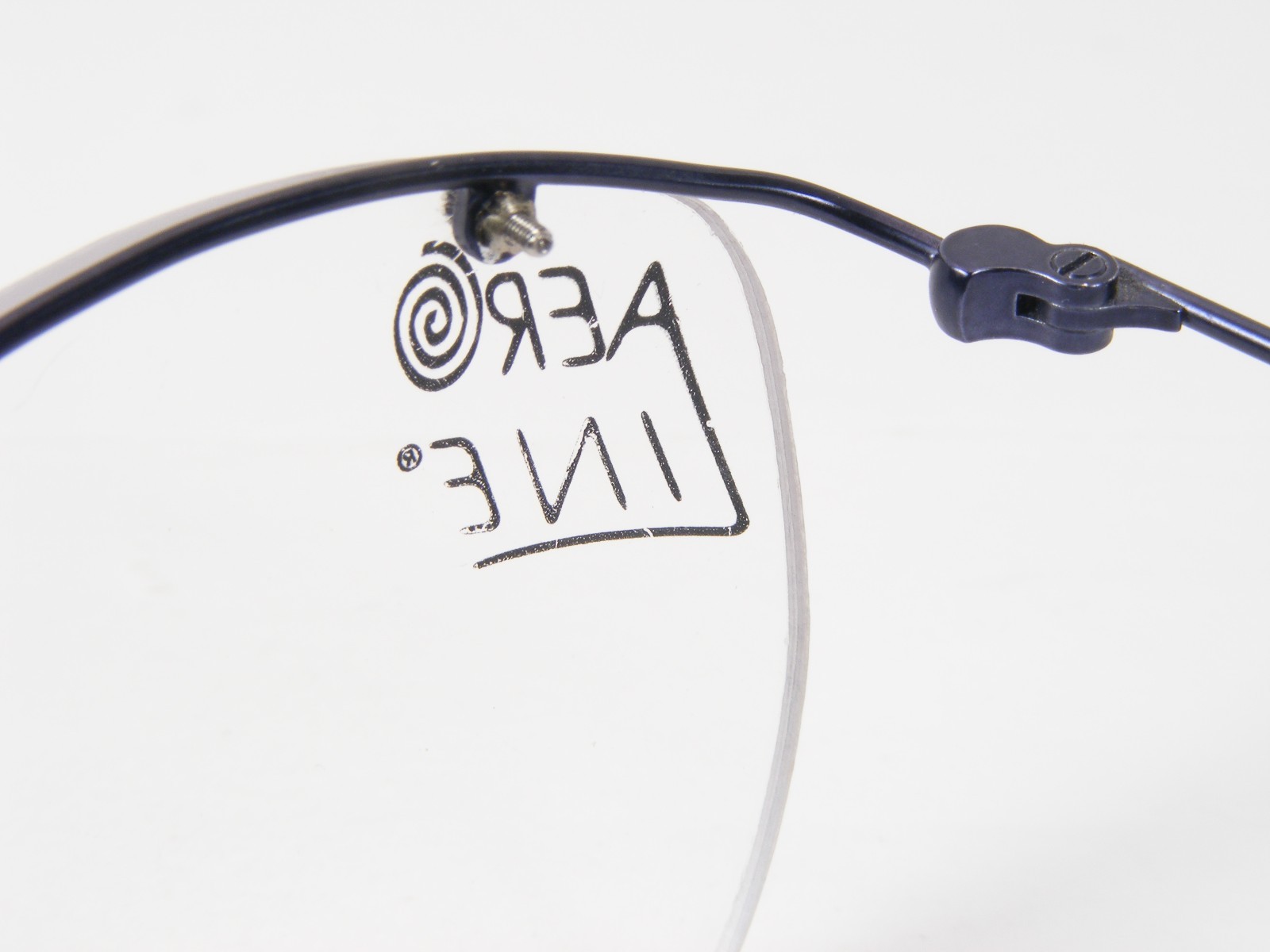 Vintage AEROLINE 847 25501 BLUE UNIQUE RARE EYEGLASSES GLASSES 49-18-140 France