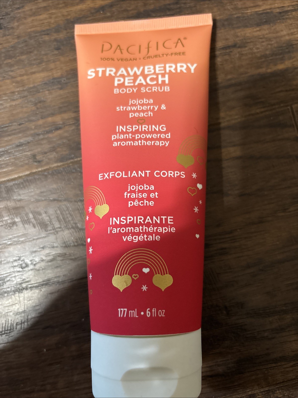 Pacifa Stawberry Peach Body Scrub 6 FL Oz