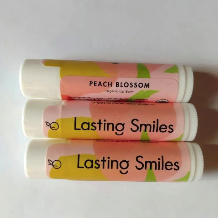 3 Lasting Smiles Peach Blossom Lip Balm 4.25g/0.15oz each Sealed