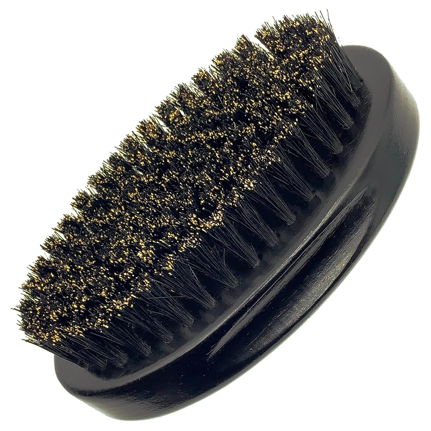 4.3 in Natural Boar Bristle Beard Brush for Men, Premium Wooden Handle with Boar