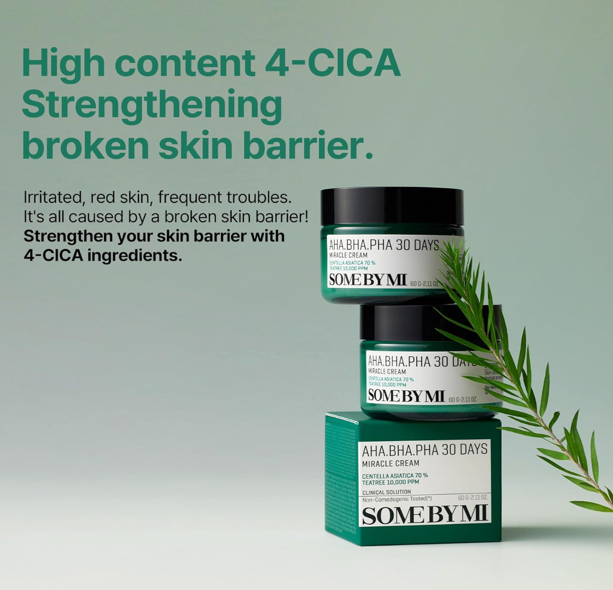 SOME BY MI AHA BHA PHA 30 Days Miracle Cream 60g + 1 Sample US Seller Sale!