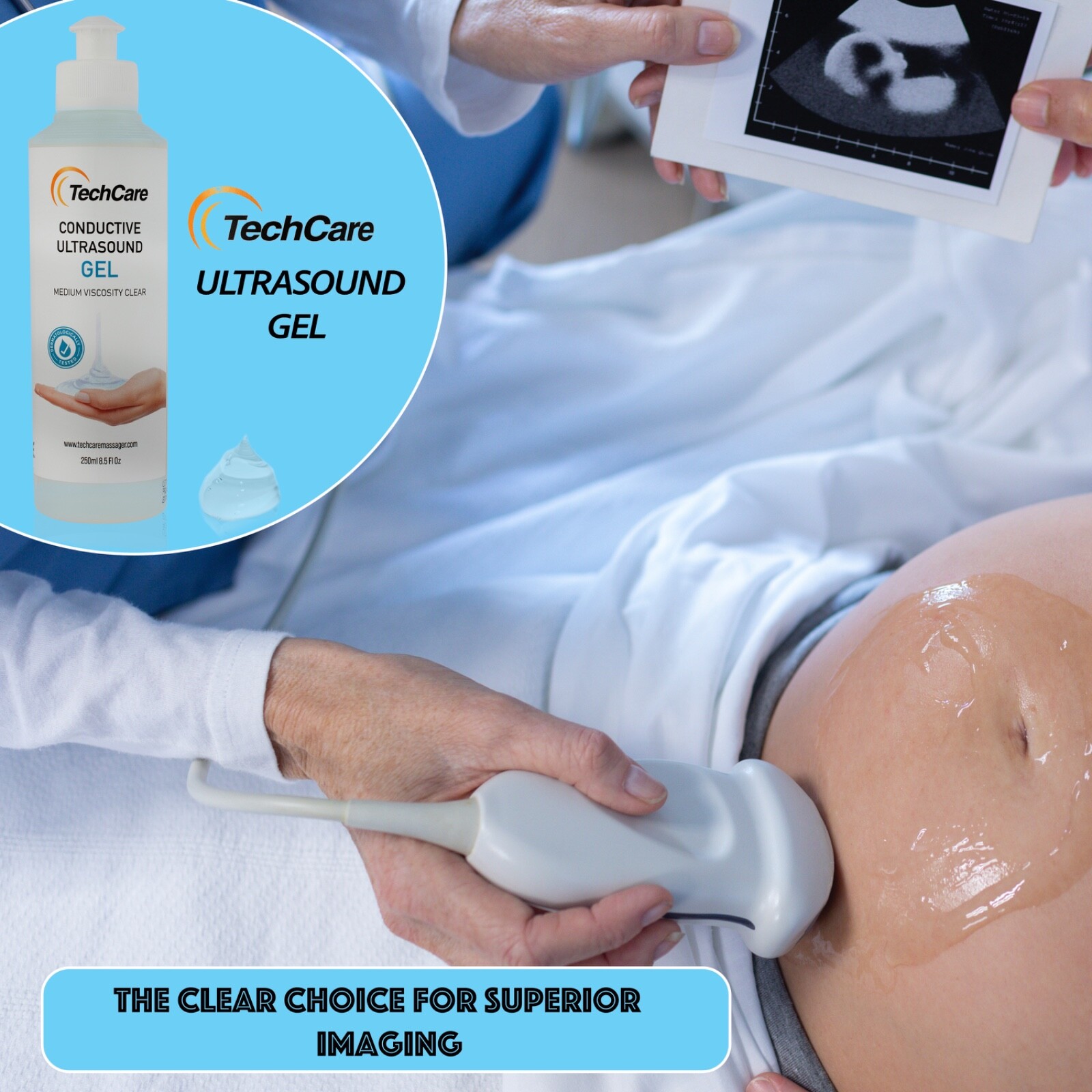 Conductive Ultrasound Gel Tens Unit Muscle Stimulator Pads ( 250 Ml 8.5 fl oz )