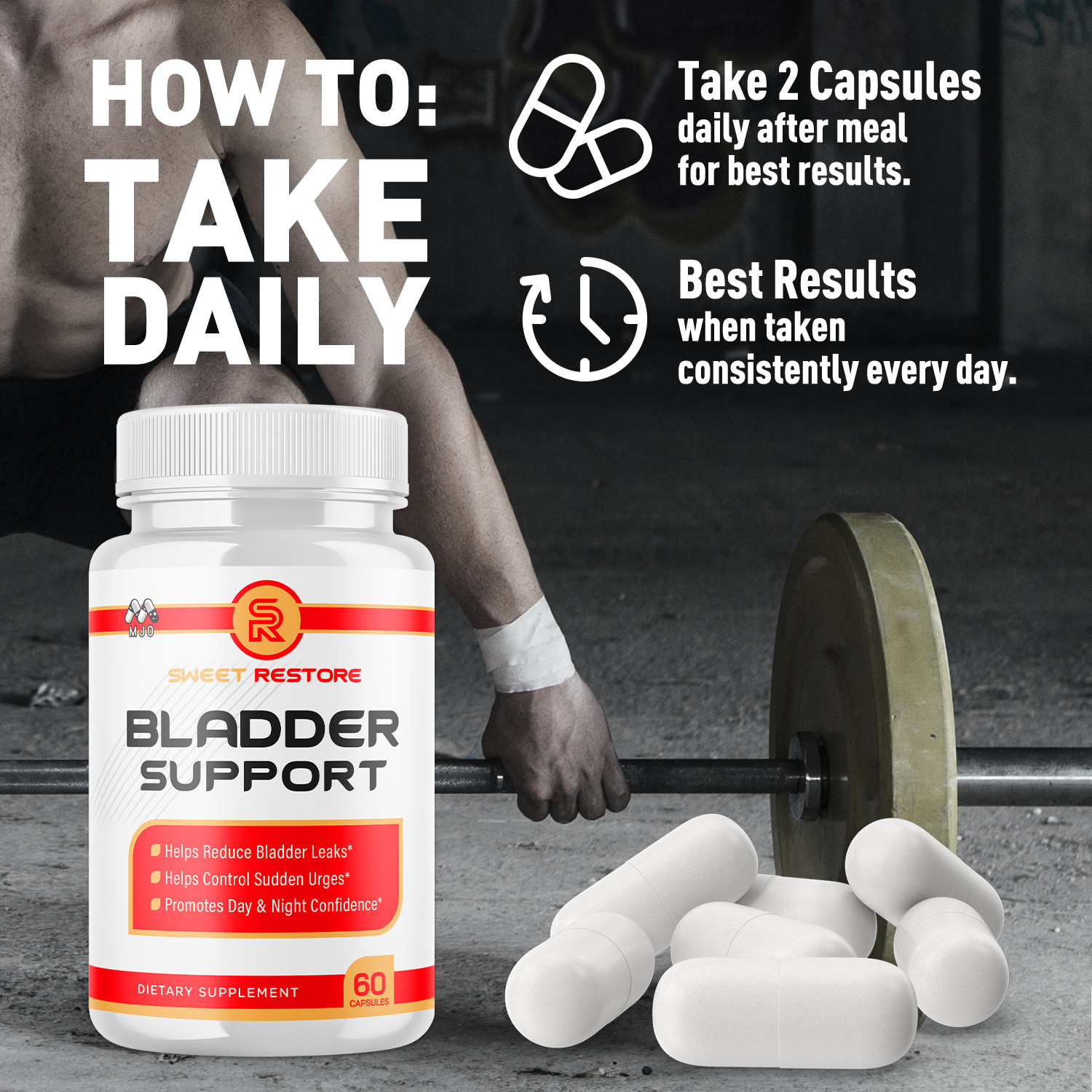 (2 Pack) Sweet Restore Bladder Control Advanced Bladder Supplement 120 Capsules