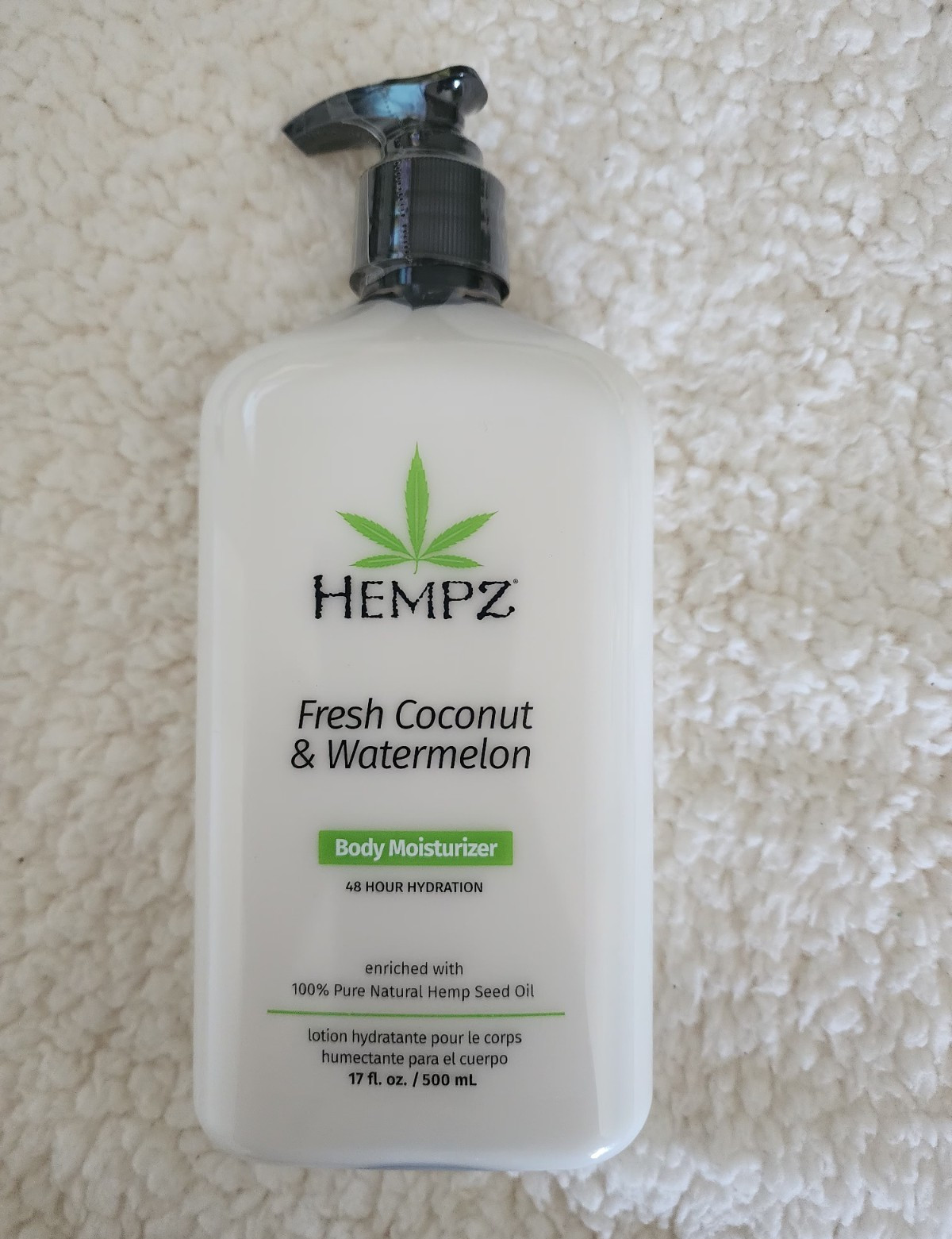 Hempz Fresh Coconut & Watermelon Body Moisturizer 48HR Hydration 17oz