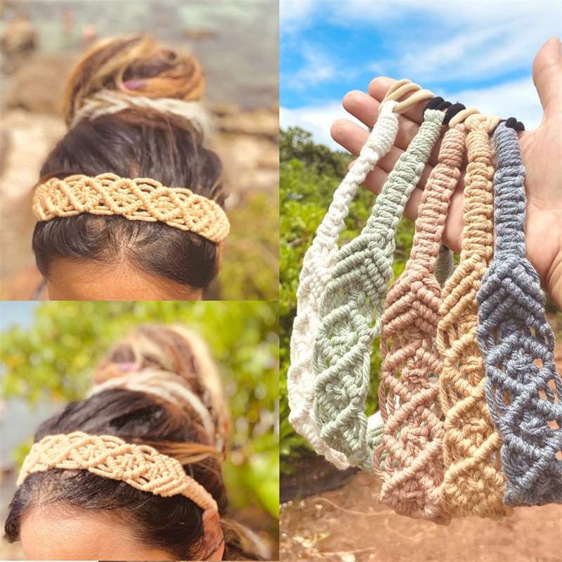 Adult Hair Accessories Boho Chic intertwine Turban Solid Color Head Band