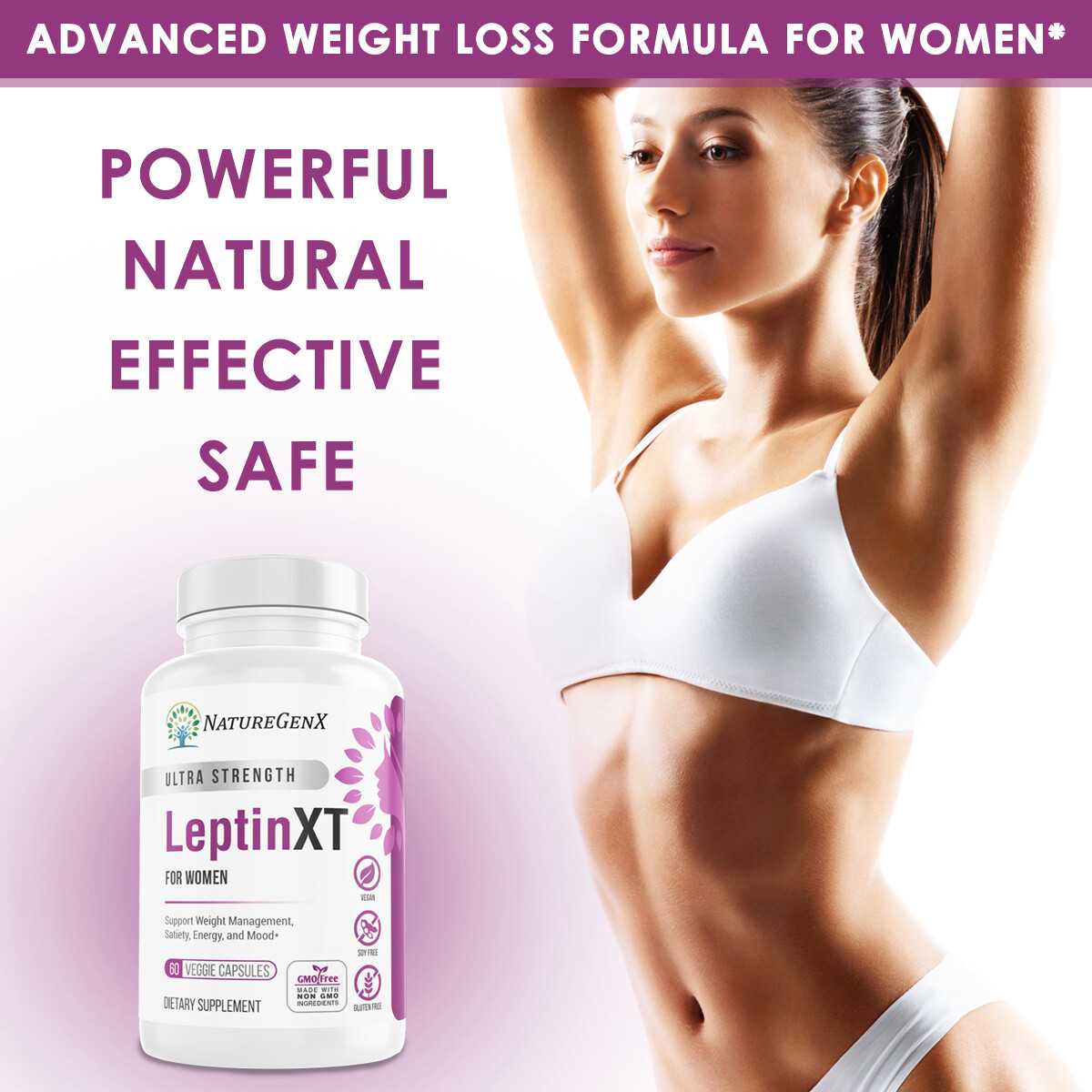 LEPTIN XT – Diet Pills that Work, Leptin Supplements for Weight Loss for Women