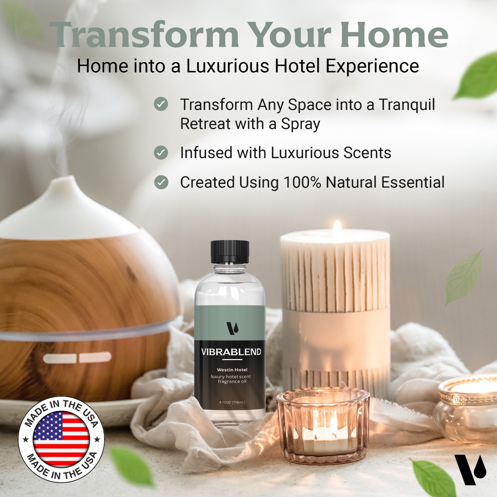 Fragrance Oil For Burners & Diffusers 120mL Inspired by: 1 Hotel® Collection