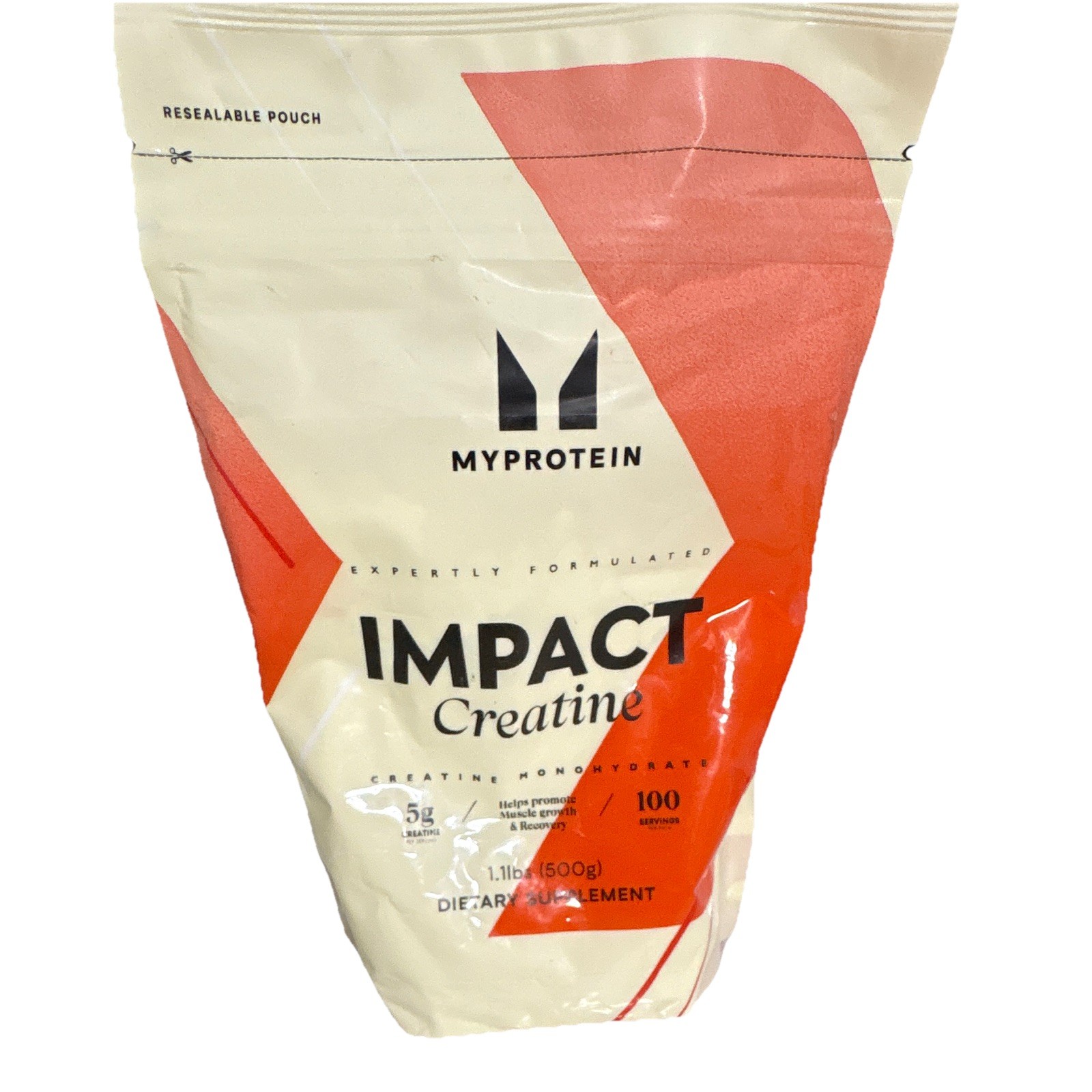 Myprotein Impact Creatine Monohydrate Powder, Unflavored, 5g, 1.1 lb
