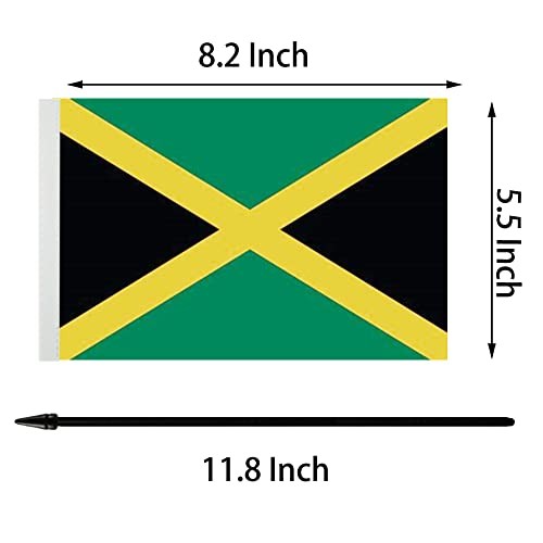 US American & Jamaica Friendship Table Flag, Jamaican Flags For Room Display,
