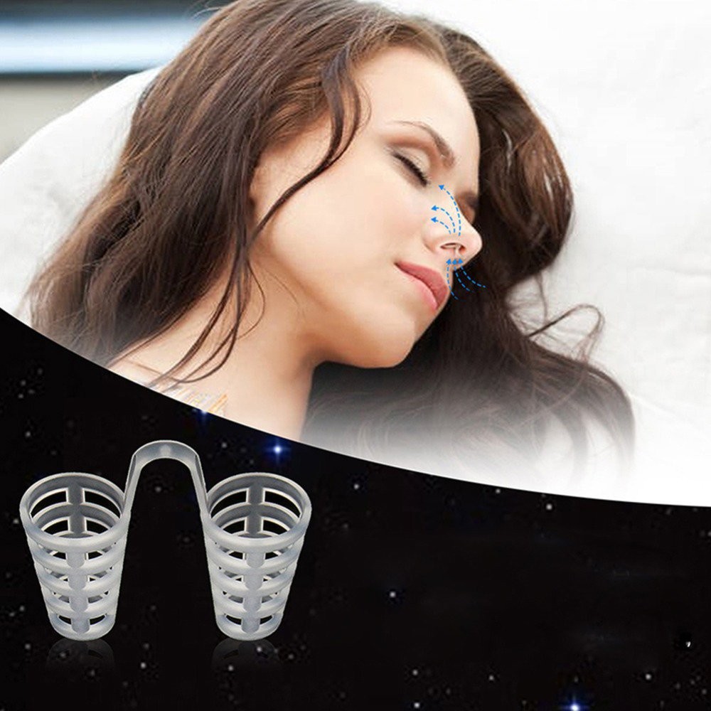 4-Pack Anti Snore Nose Clip Stop Snoring Stopper Device Vent Dilators Sleep Aids
