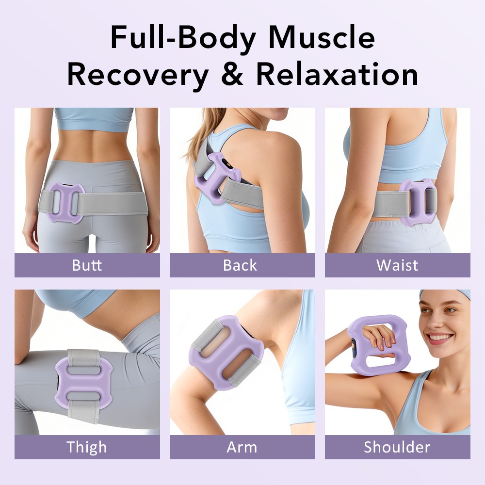 Full-Body Fascia Dual Ring Fascia Massage Ring w/Belt For Fat Burning & Shaping
