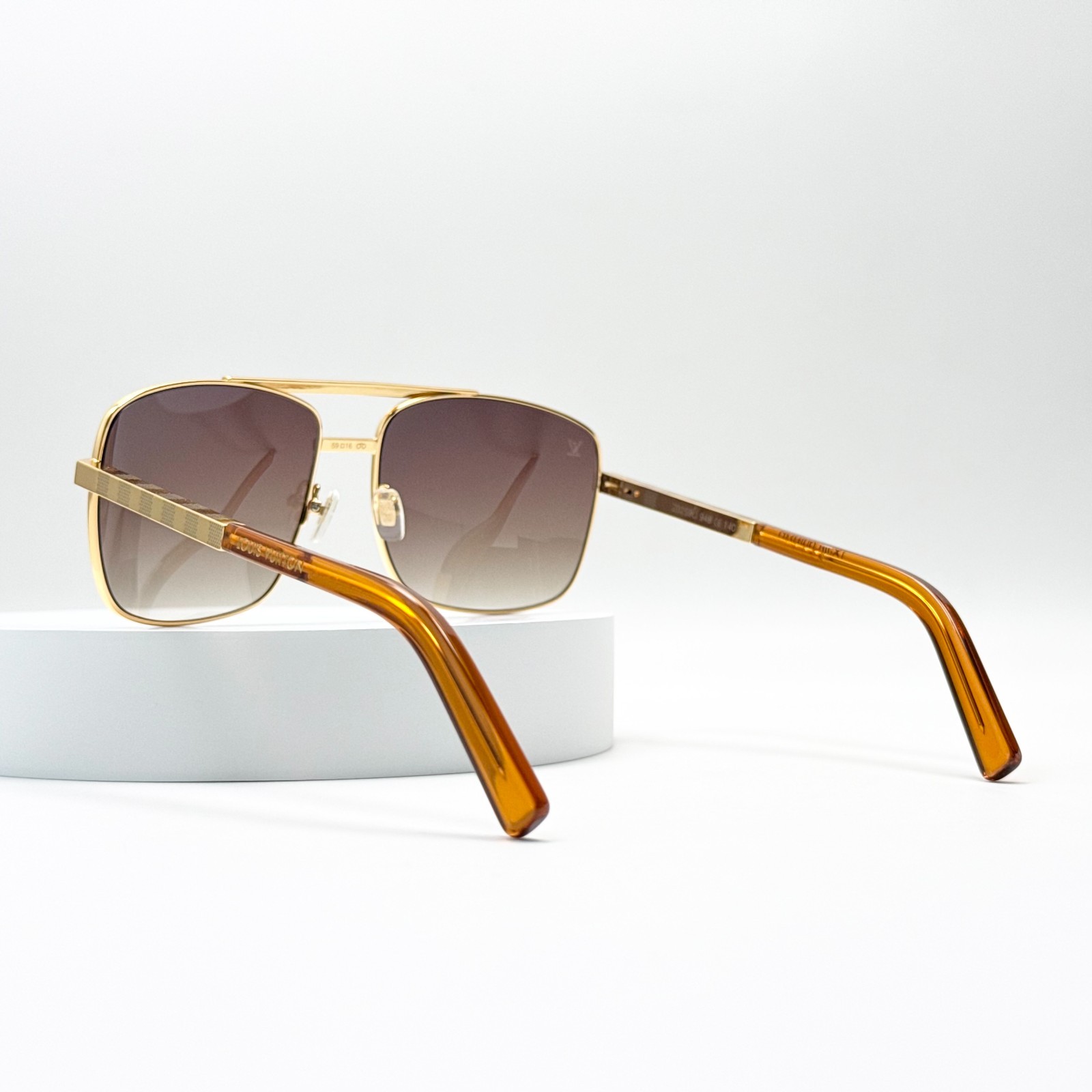 Louis Vuitton Attitude Z0259U Sunglasses Gold Frame Brown Lens 59mm