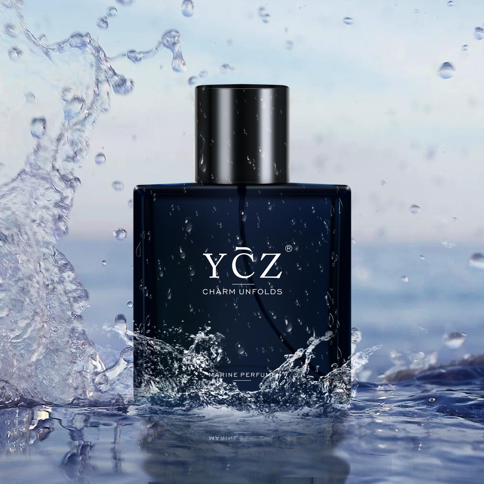 Ycz Charm Unfolds Marine Perfume for Men 1.7 oz. Long Lasting Fragrance Gift Dad