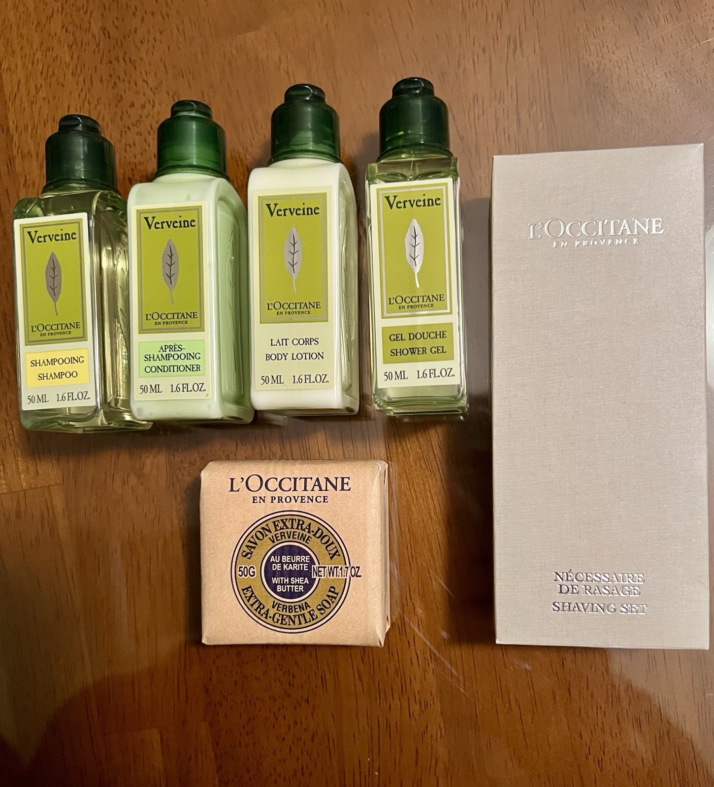 L’Occitane en Provence Verbena Travel Set or Hotel Collection