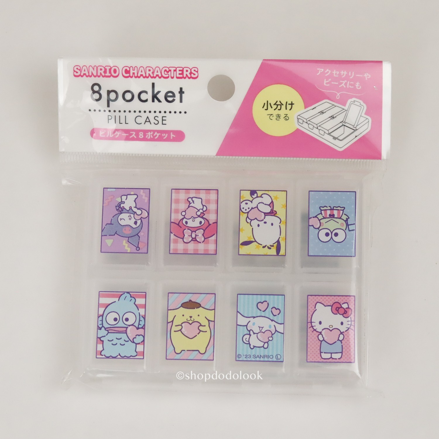 Daiso x Sanrio Characters Compact Pill Case Travel Size Collection