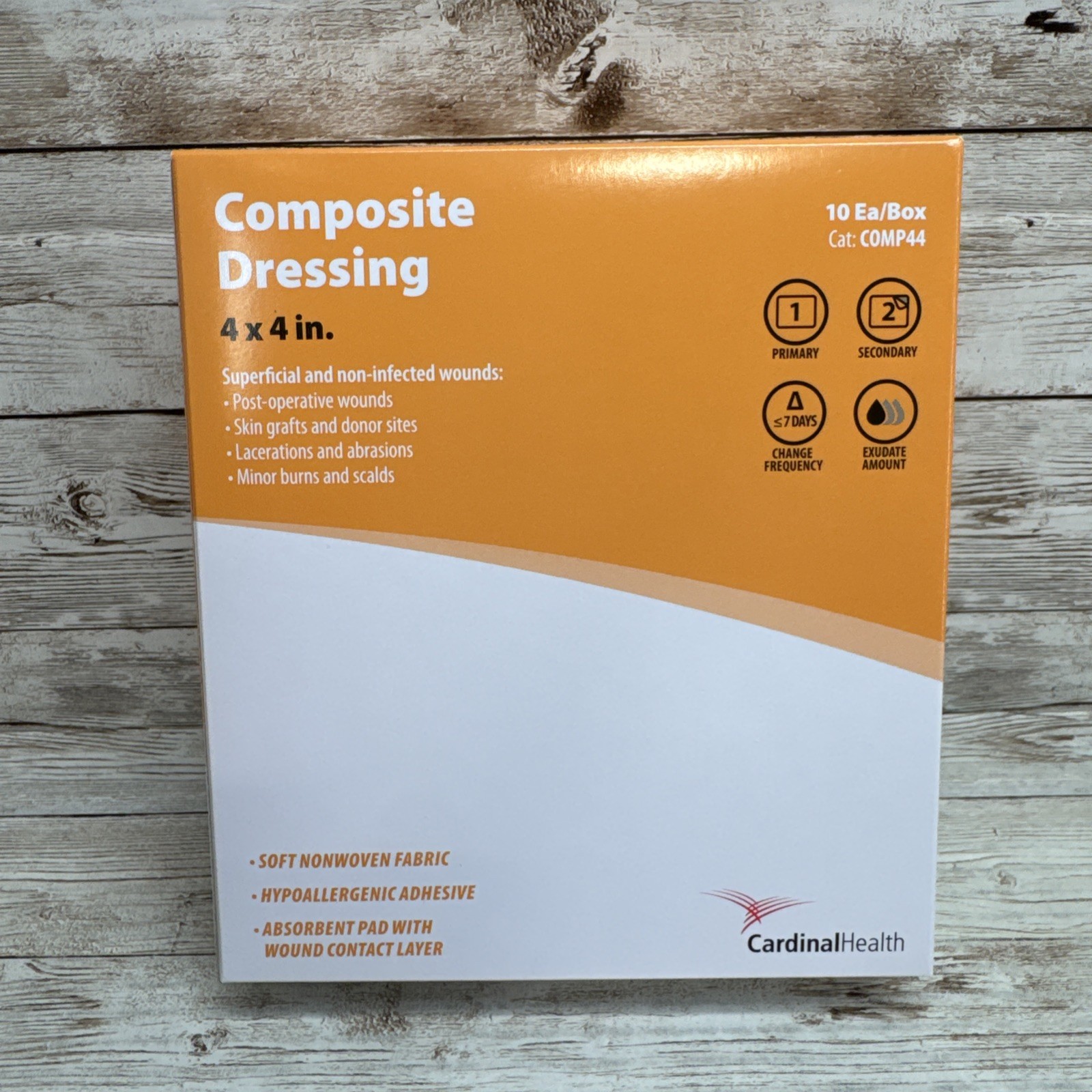 Composite Wound Dressing Cardinal Health Wound Care 4″ x 4″ – 10ea *See Date*