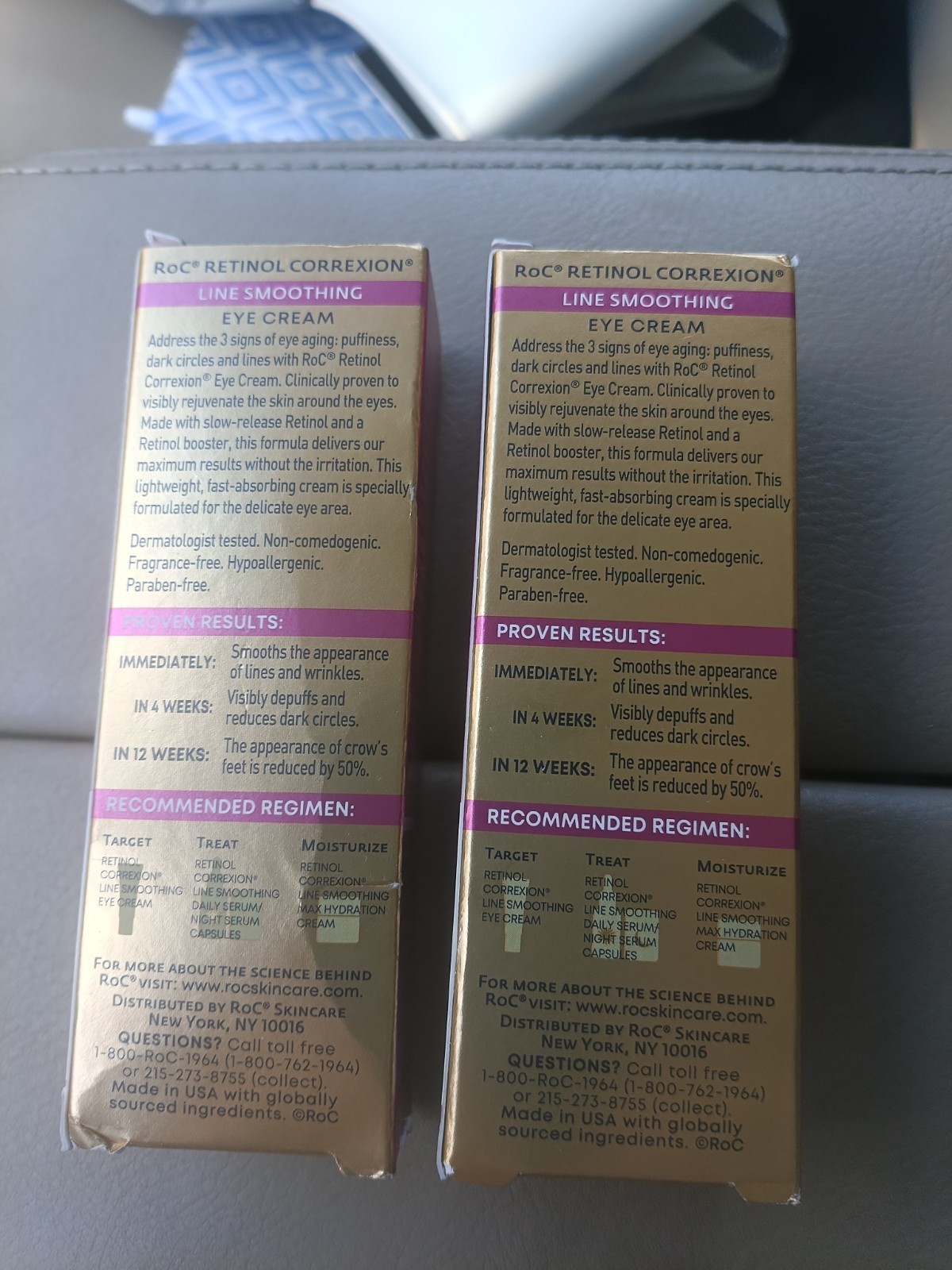 (2PACK) ROC Retinol Correxion Line Smoothing Anti-Aging 0.5 Fl Oz Eye Cream