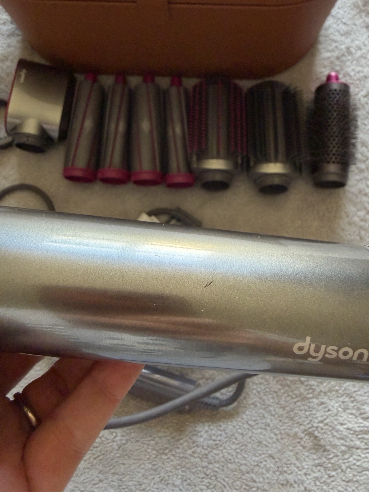 Dyson Airwrap Complete Multi Styler 1.2/1.6 in Gray Pink Attachments