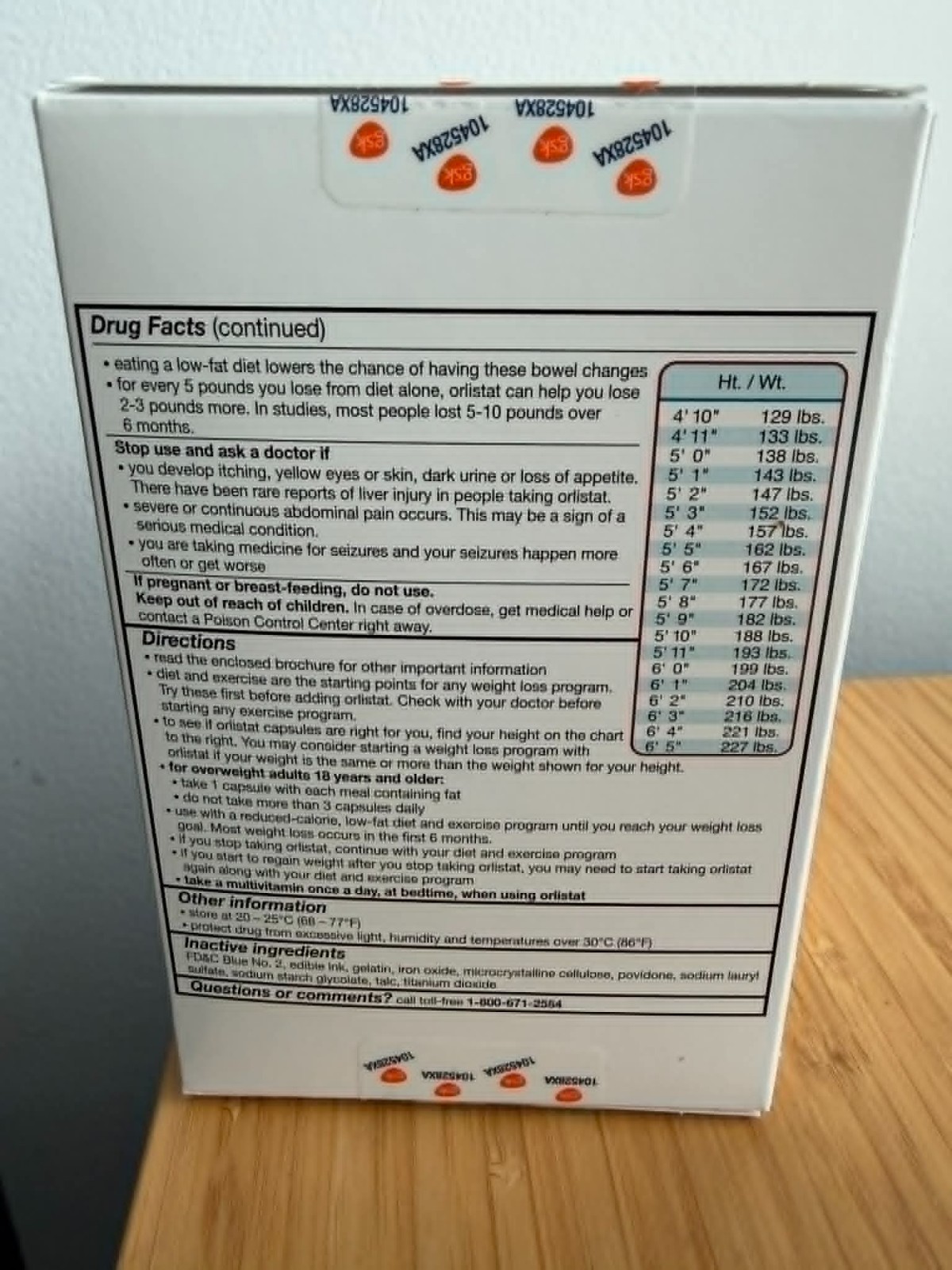 Weight Loss Diet Pills, Orlistat 60 mg Capsules 120 Count Refill Pack EXP 10/27