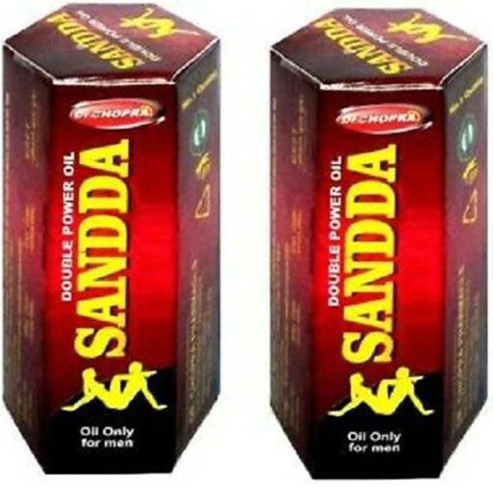 2x Best Ayurvedic Saandhha Sanda Sandda Oil Massage Oil 15 ml for men (2N) 100%