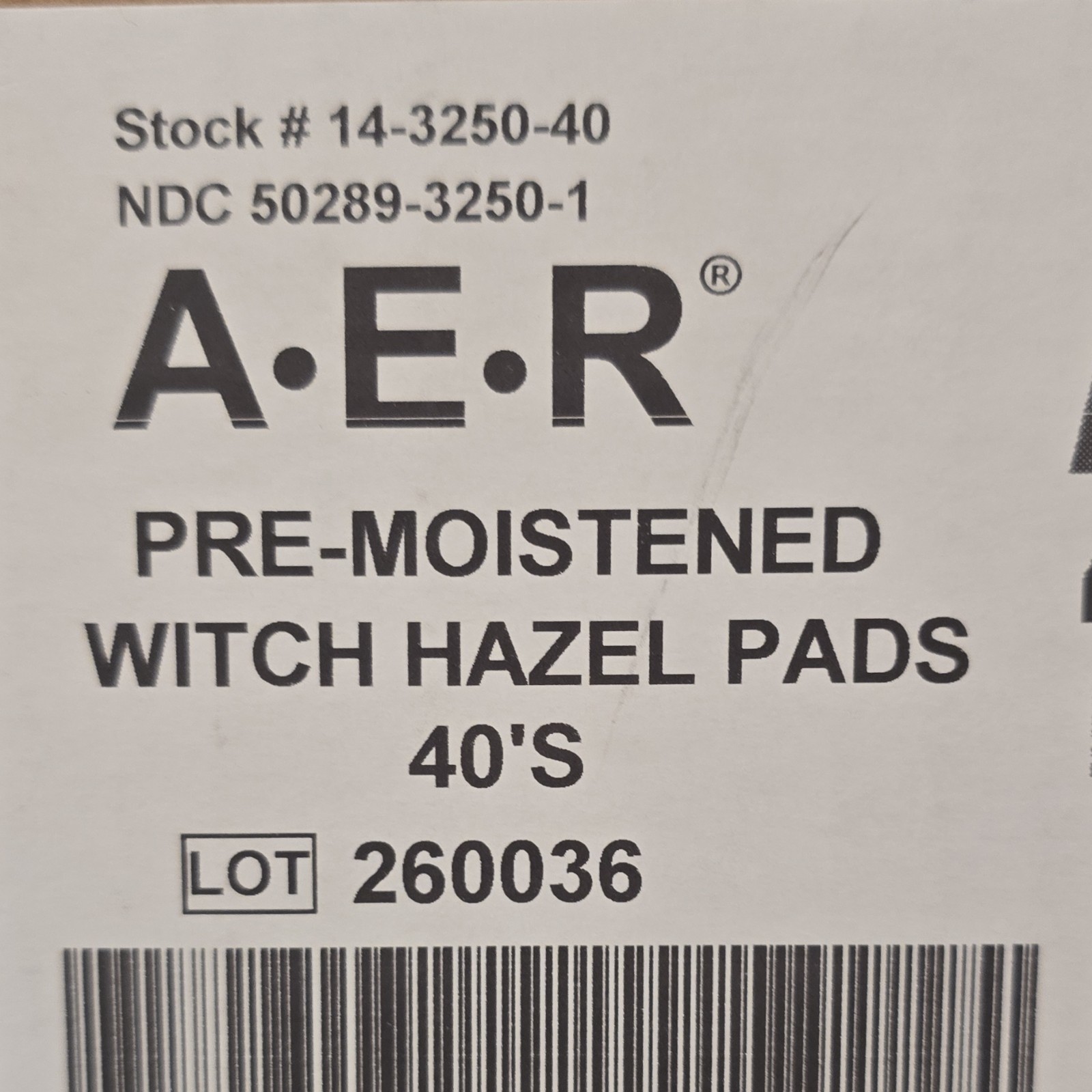 ⭐ AER Pre-Moistened Witch Hazel Pads 40 Ct, 50% Personal Relief Witch Hazel Pads
