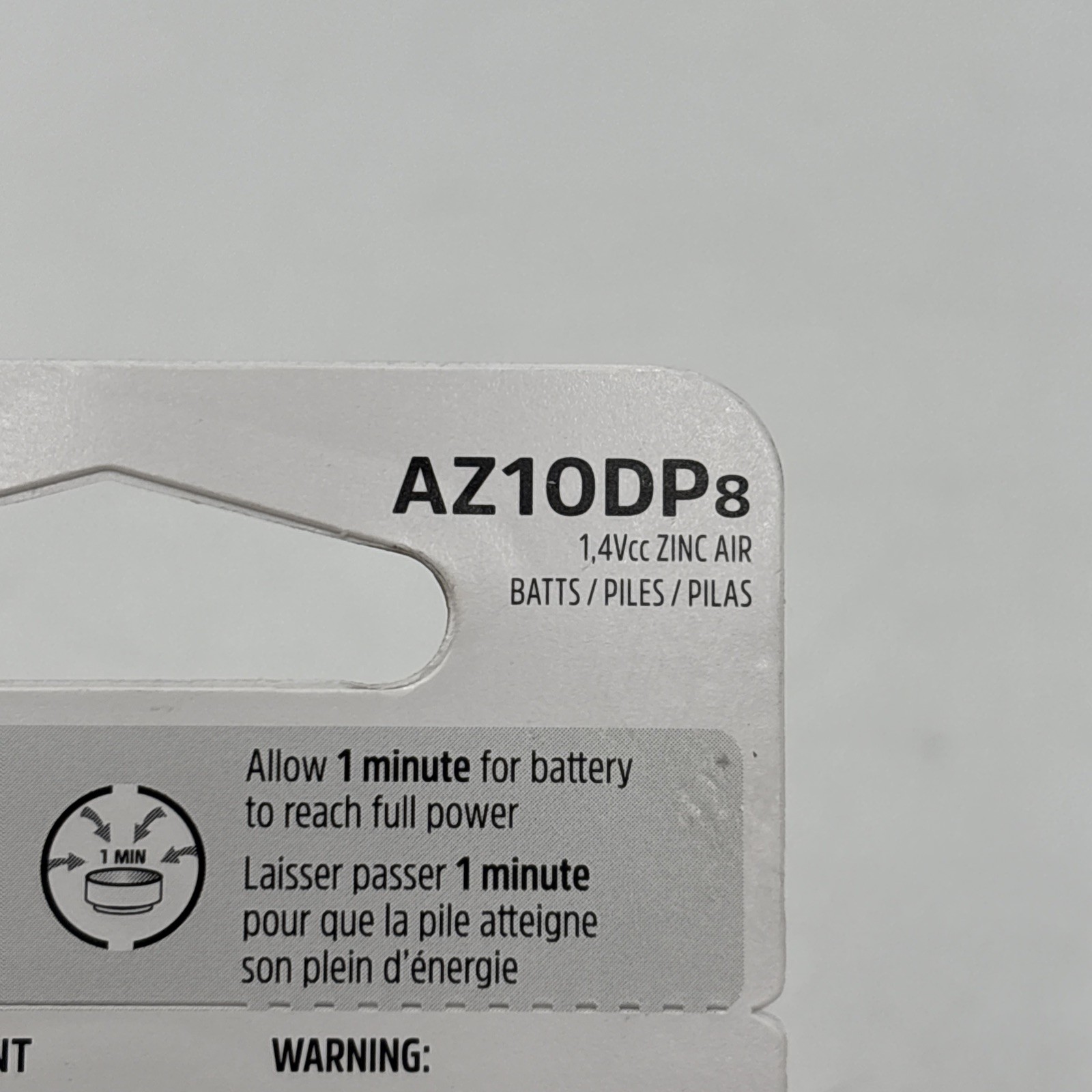 Energizer 8Pk Hearing Aid Battery AZ10DP-8 Size 10 Exp: 09/2024