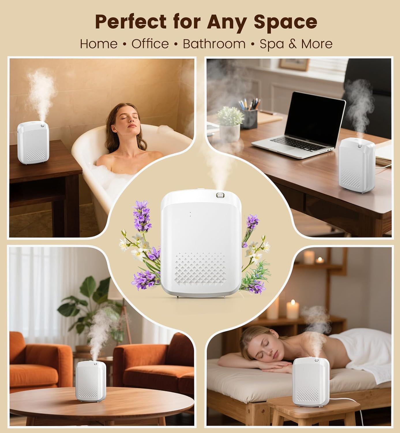 Waterless Essential Oil Diffuser 3000 Sq.Ft Coverage for Large Home Hotel Office