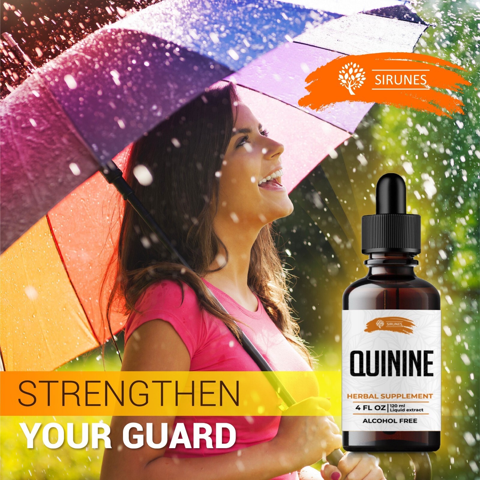 Quinine Tincture 4oz Extract Immune System Support Cinchona Bark Liquid