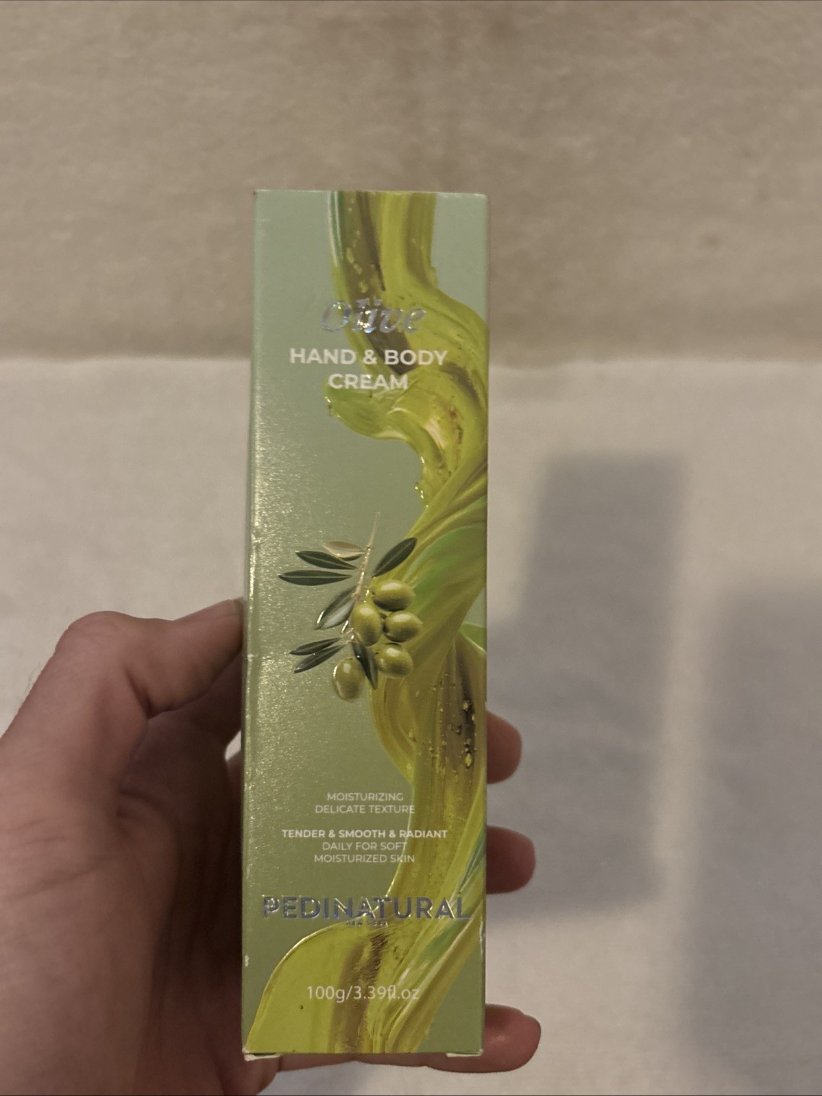Pedinatural Olive Hand & Body Cream 3.39 Fl.oz NEW IN BOX FREE SHIP