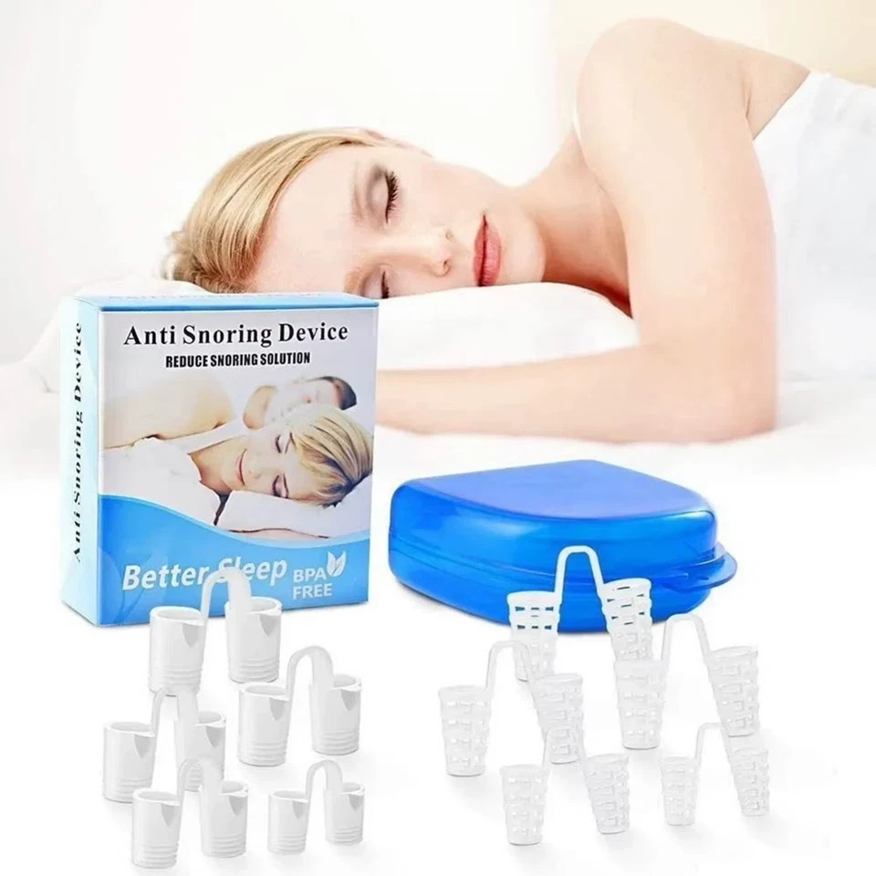 8Pc Silicone Anti-Snoring Nose Vents Snore Stopper Dilators for Better Sleep