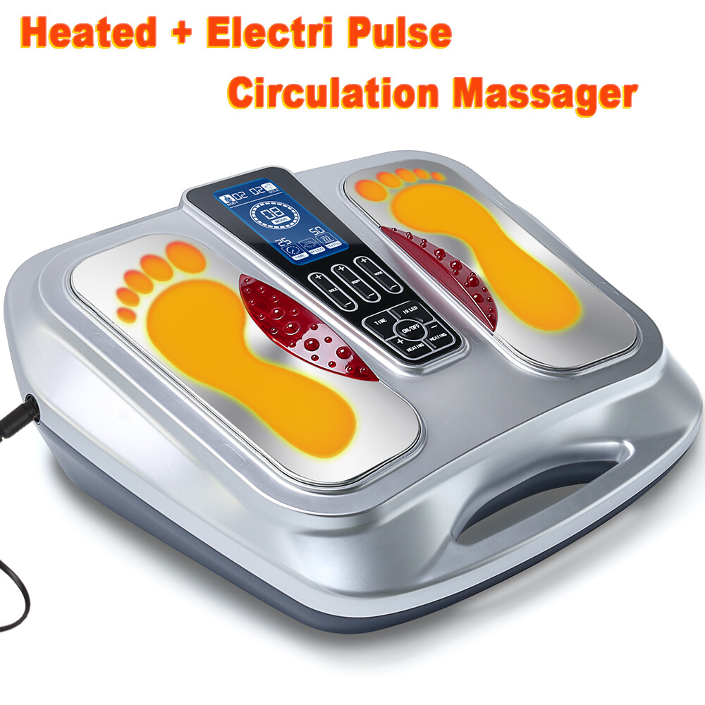 EMS Foot Massager, Electric Foot Circulation Stimulator with Heat for Neuropathy