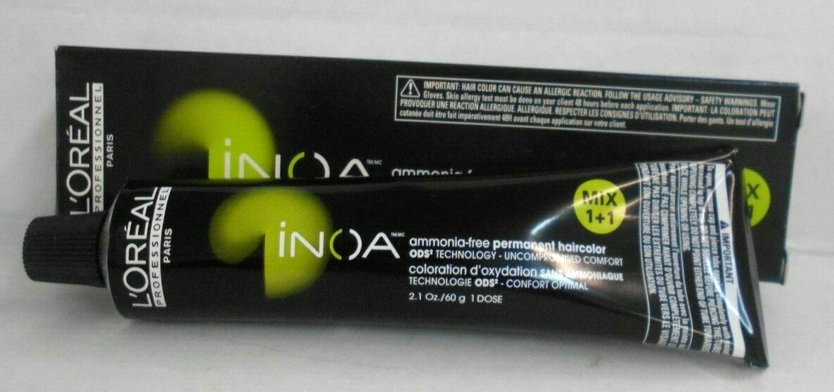 Loreal INOA Ammonia Free ODS Professional Permanent Hair Color ~ 2.1 fl. oz.!!