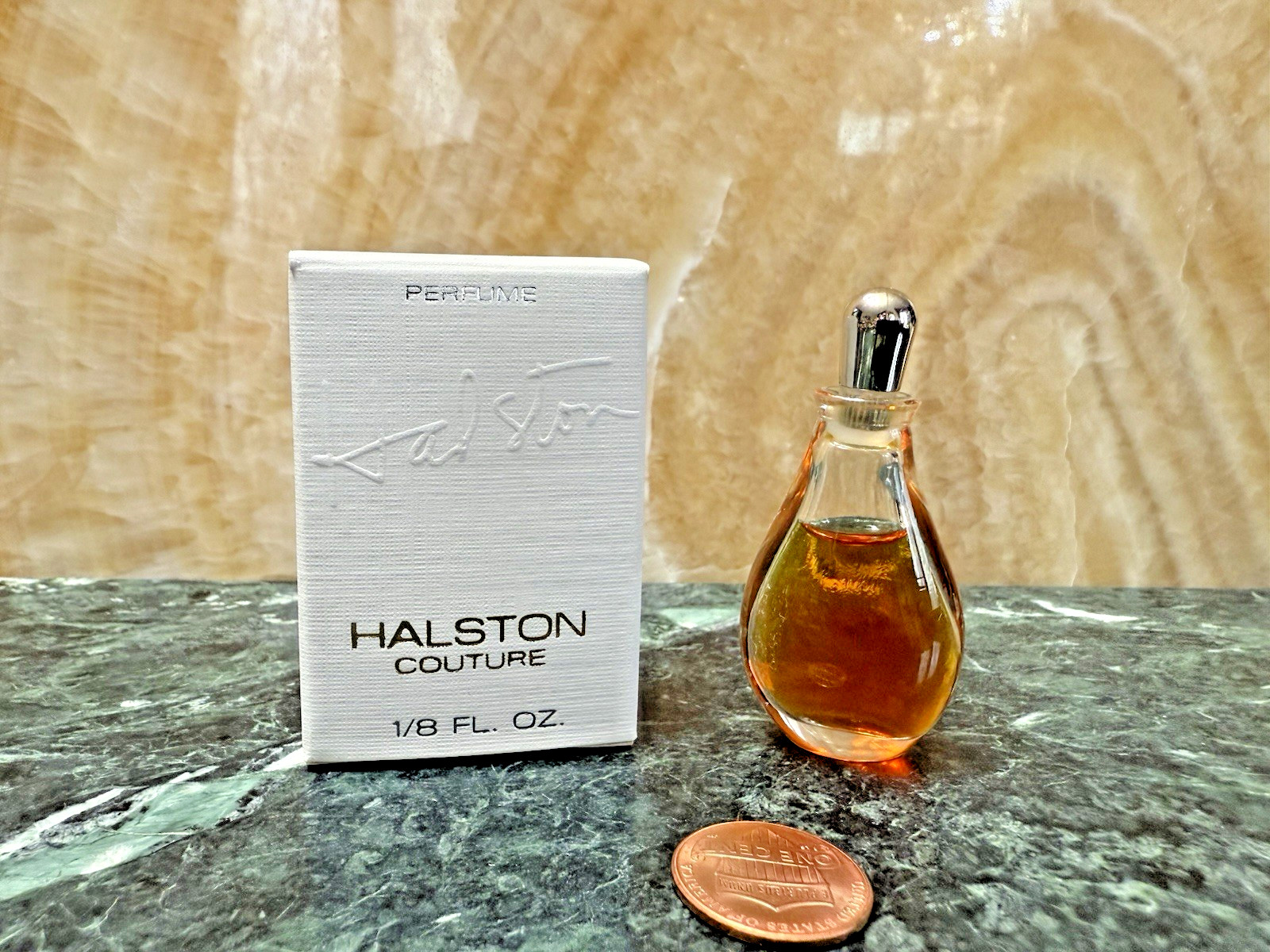 HALSTON COUTURE Women PURE PERFUME 1/8oz Splash Travel MINI – new in box