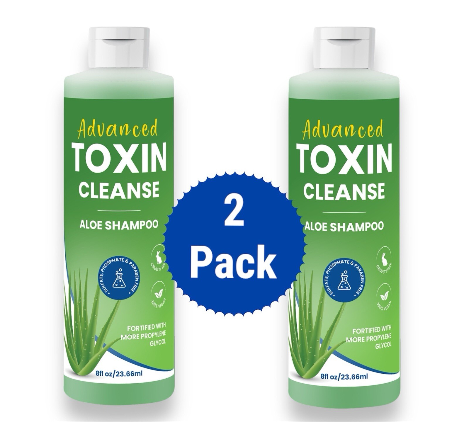 (2) Advanced Toxin Cleanse Detox Shampoo – Pass Hair Follicle Test w/Directions