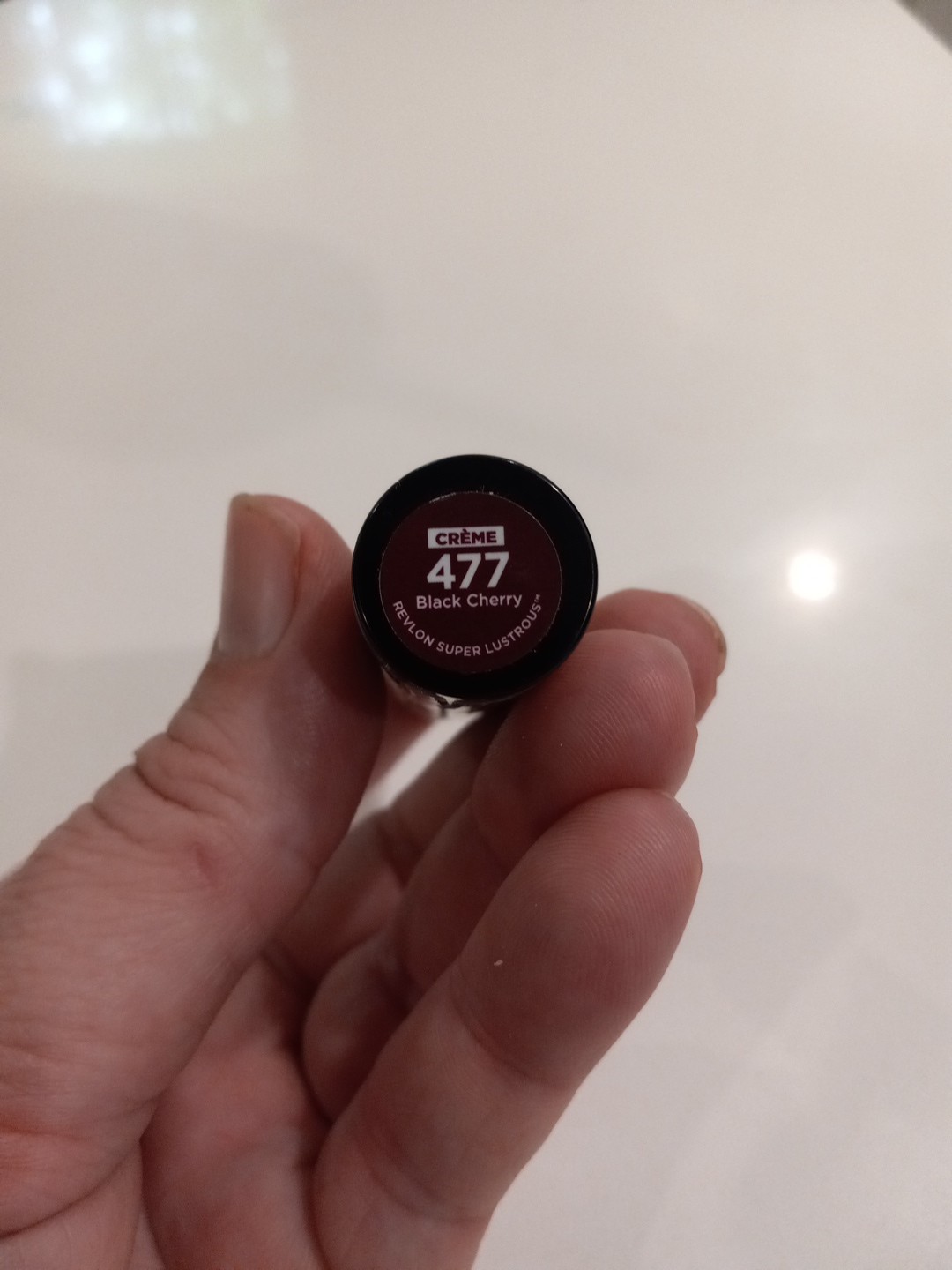 Revlon Super Lustrous Creme Lipstick, Creamy Formula, Black Cherry, 0.15 oz