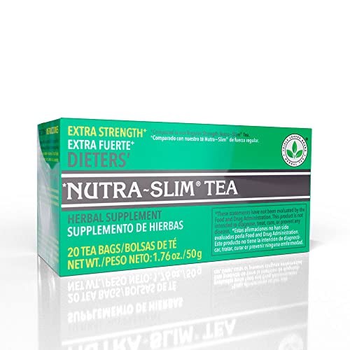 Nutra-Slim Tea (20 Tea Bags), Extra Strength Dieters’ Tea