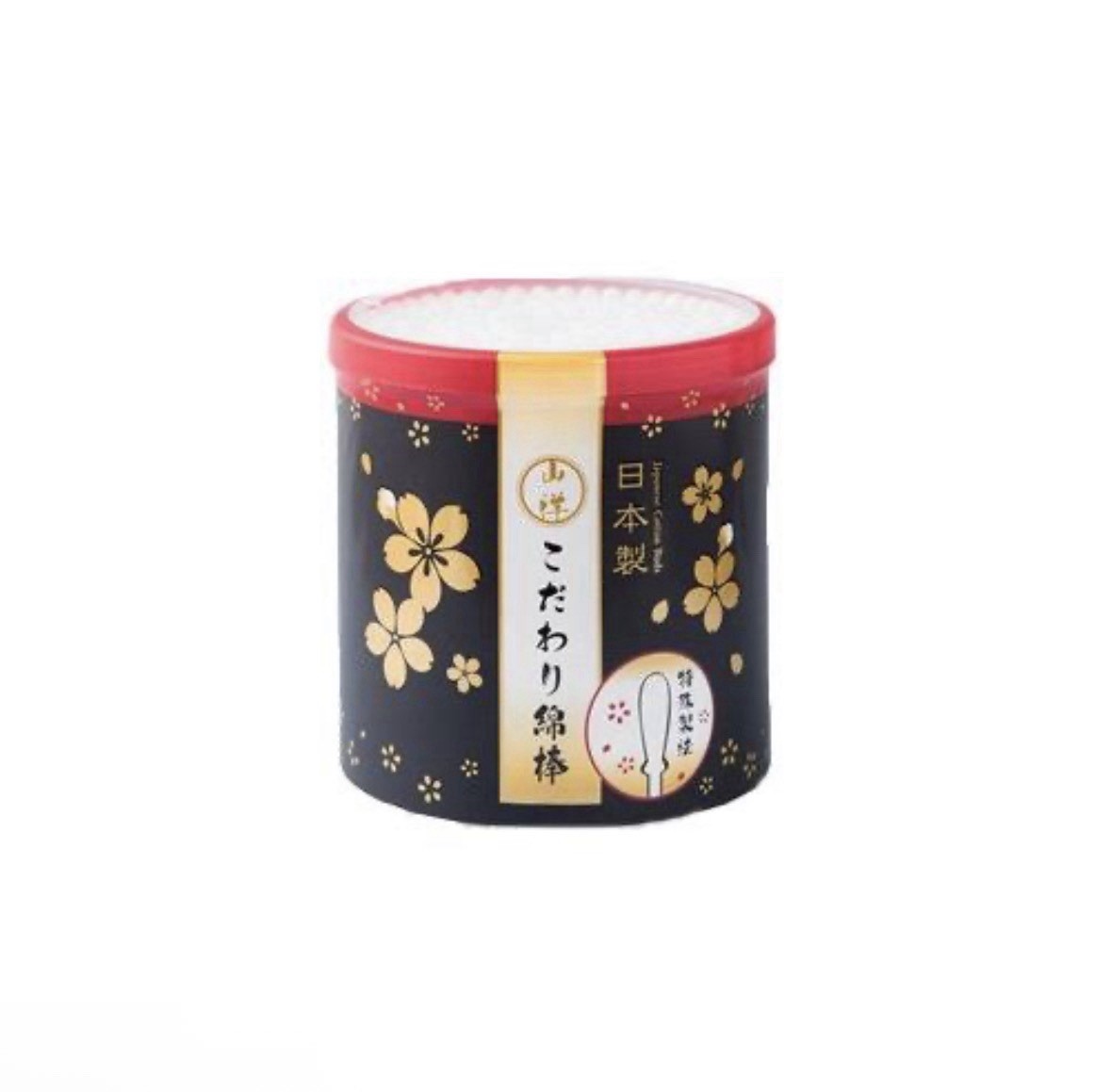 DAISO (Japanese Cotton Buds) Cotton Swabs 120 pcs. Cherry blossom design bottle
