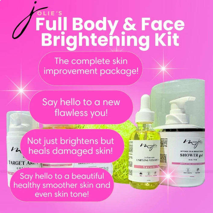 Jolie’s Full Body Face Brightening Ultimate Kit Skincare Moisturizing Bundle Set