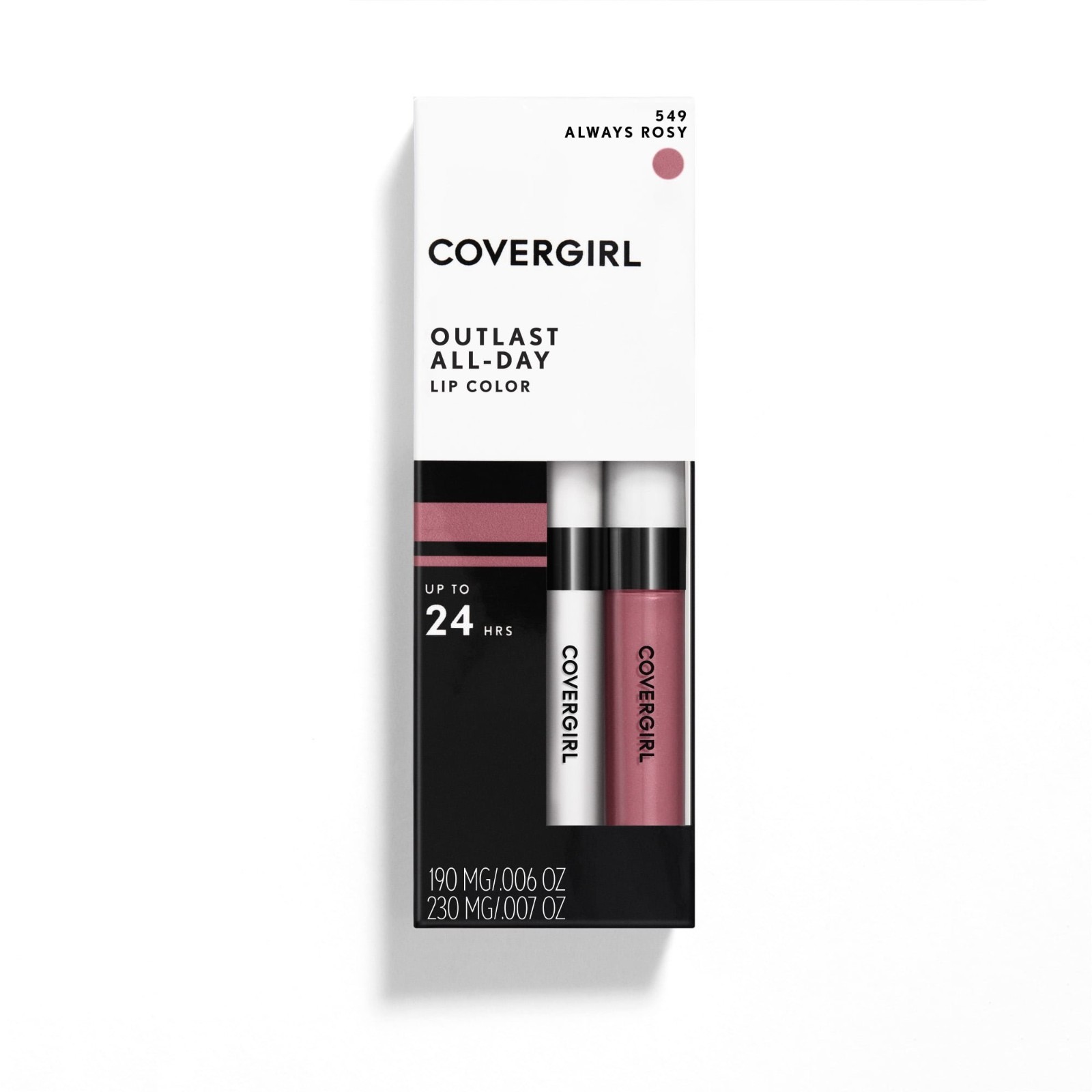 COVERGIRL Outlast All-Day Lipstick Always Rosy with Moisturizing Topcoat Always