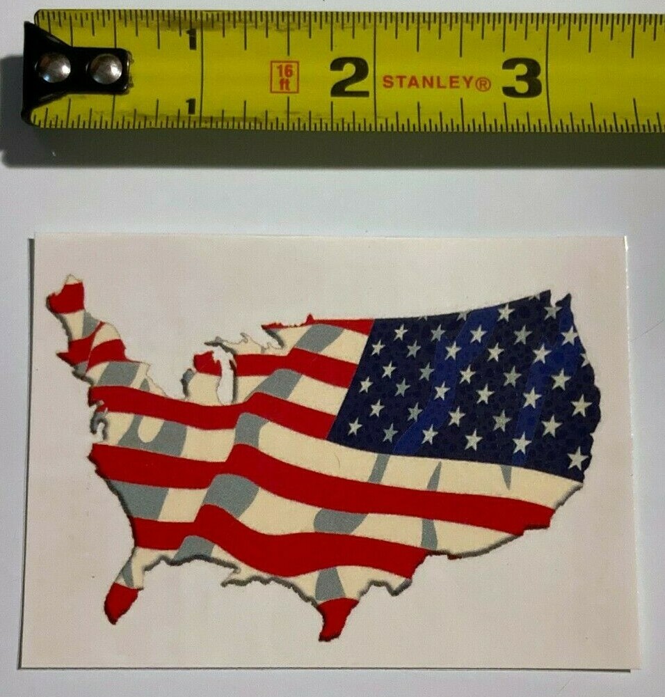US Flag Continental America Vending Machine Temp Tattoos (2) United States Pride