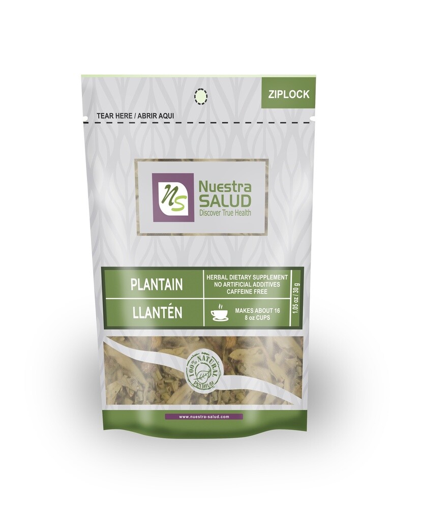 Plantain Tea Llanten Te Herbal Infusion Tea (30g) Zip lock