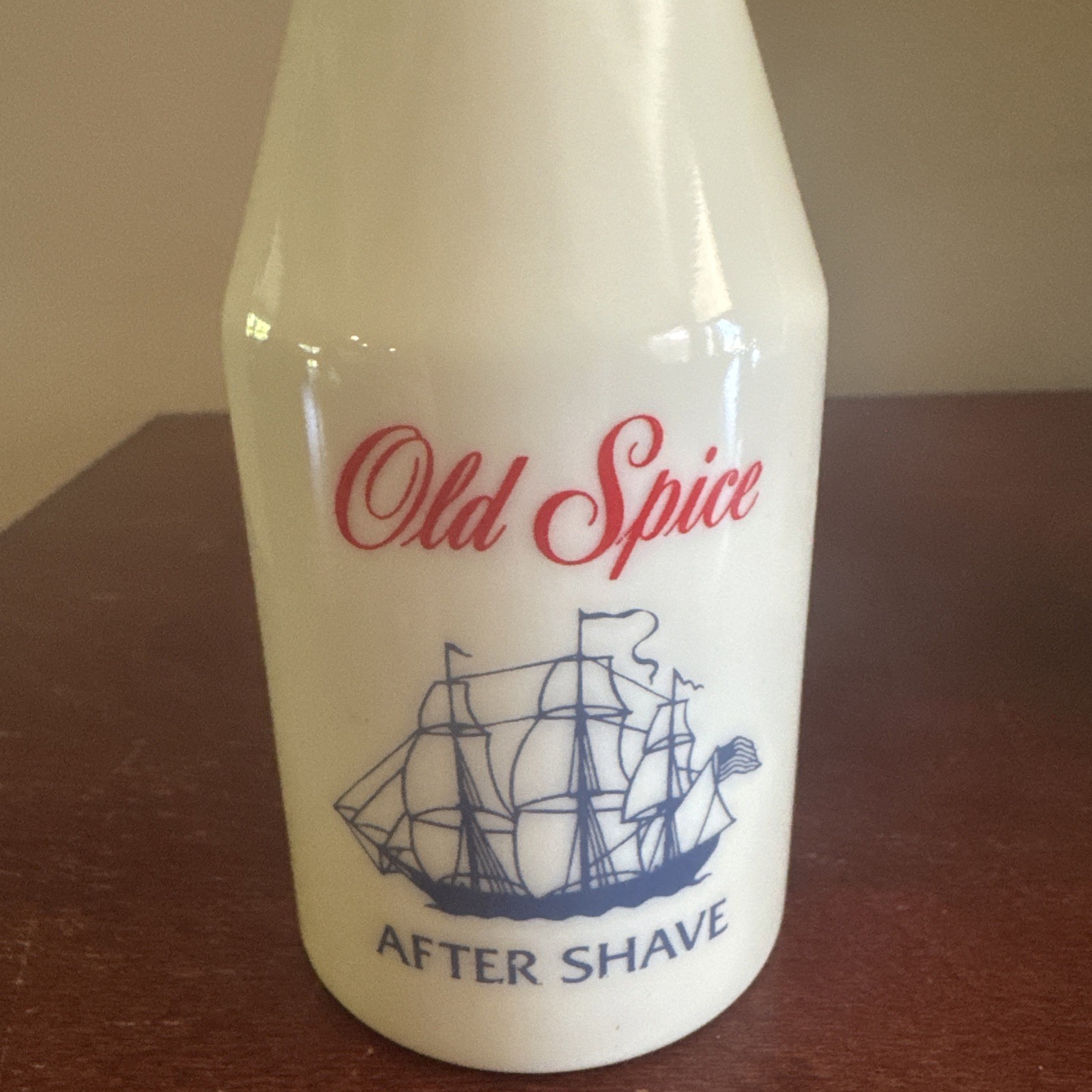 Vintage Old Spice After Shave 4-1/4 fl oz Glass Bottle Star Cap Shulton USA READ