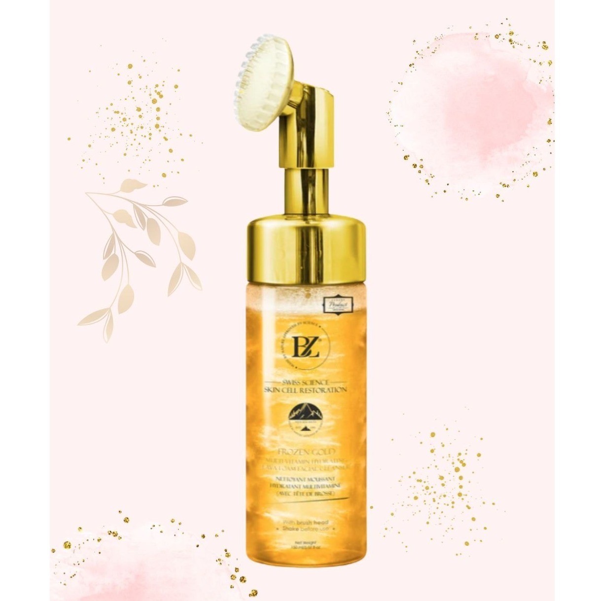 Below Zero Frozen Gold Multi-Vitamin Hydrating Lava Foam Facial Cleanser 150ml