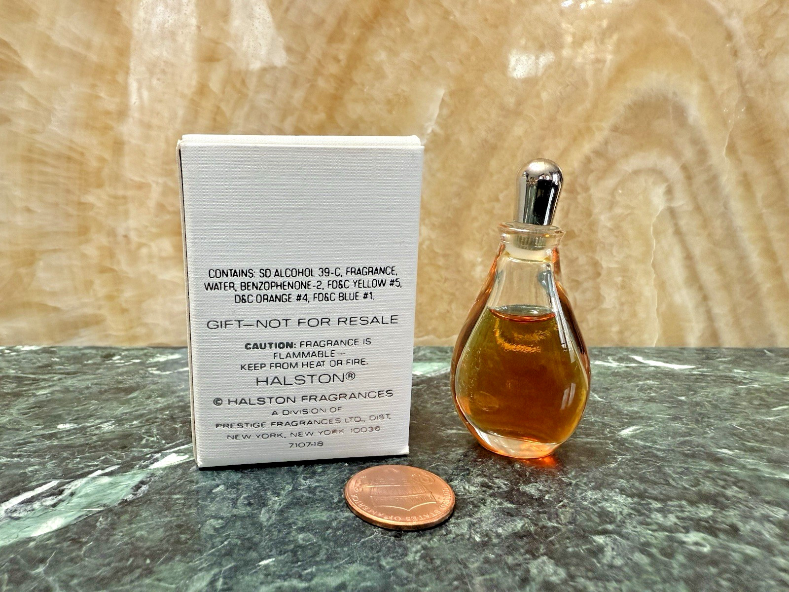 HALSTON COUTURE Women PURE PERFUME 1/8oz Splash Travel MINI – new in box