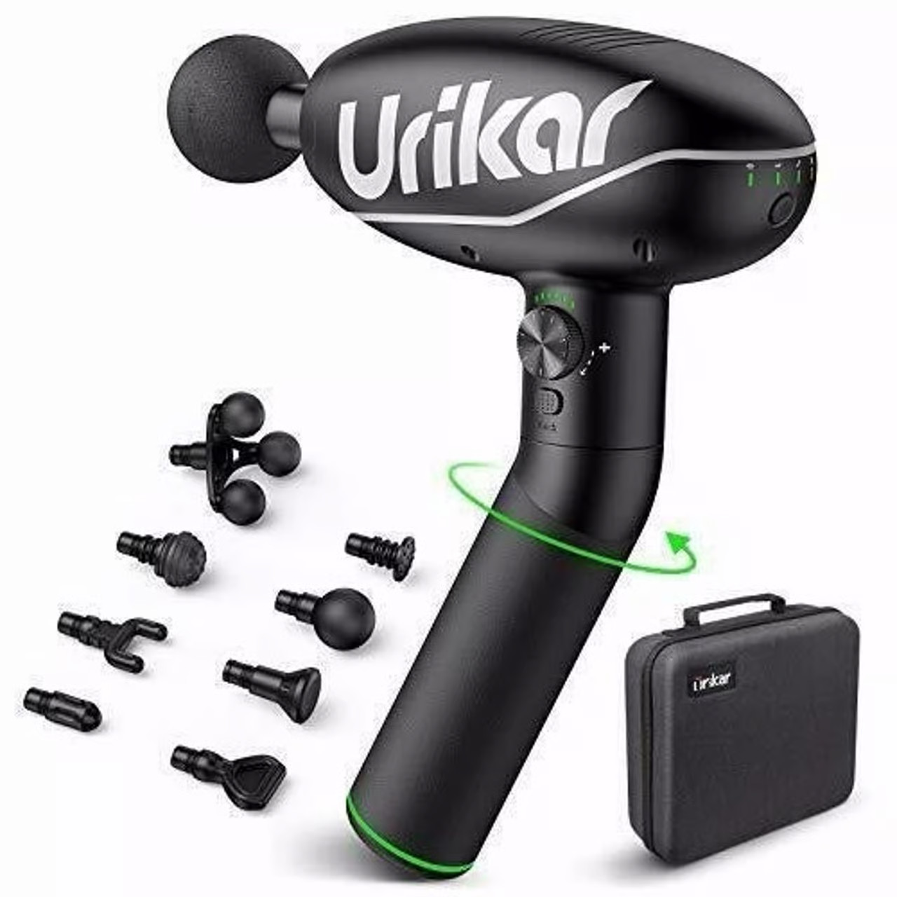 Urikar Pro 2 Heated Massage Gun Deep Tissue Muscle Massager with Rotating Handle