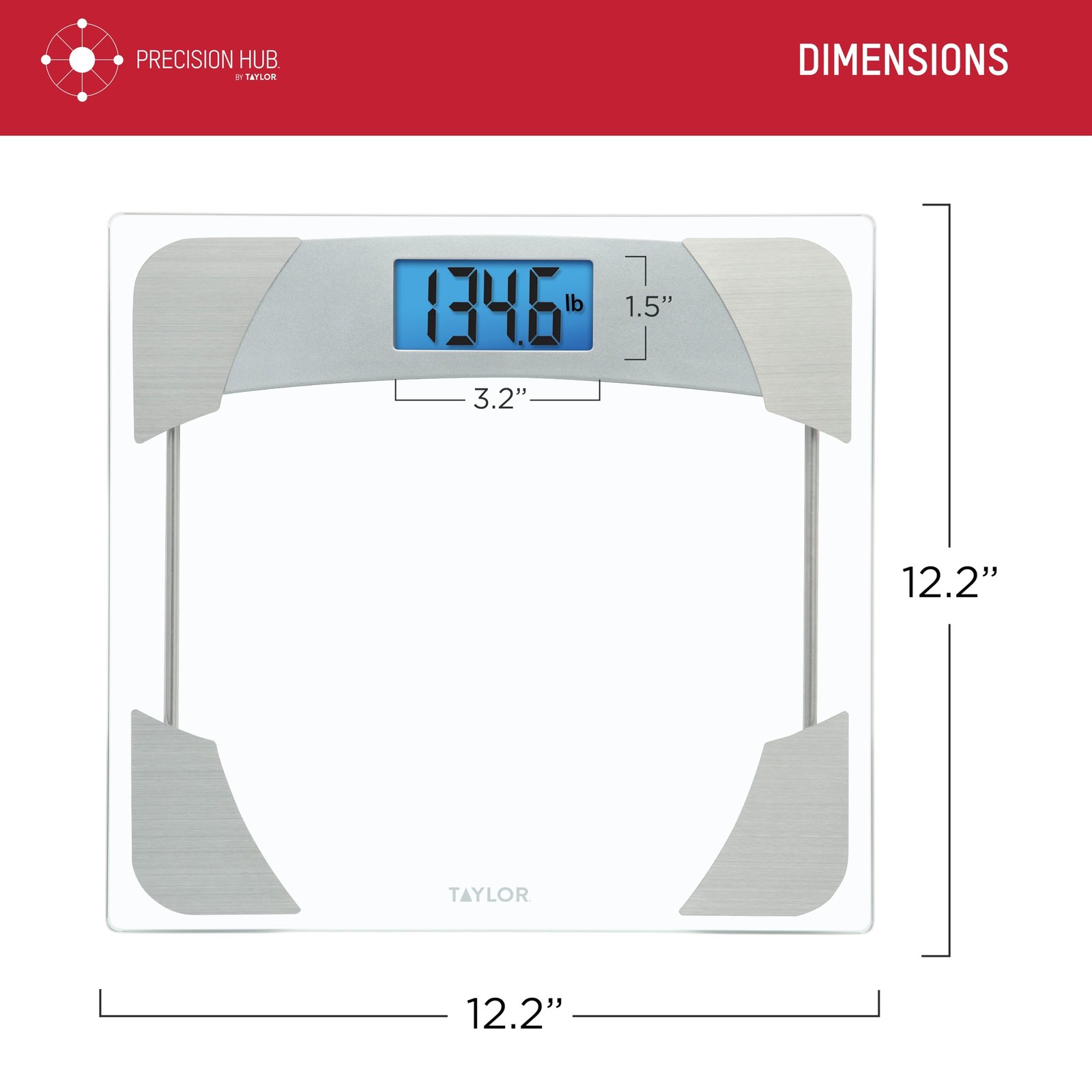 Digital Scales for Body Weight, 400 LB Capacity, Unique Blue LCD, Stainless S…