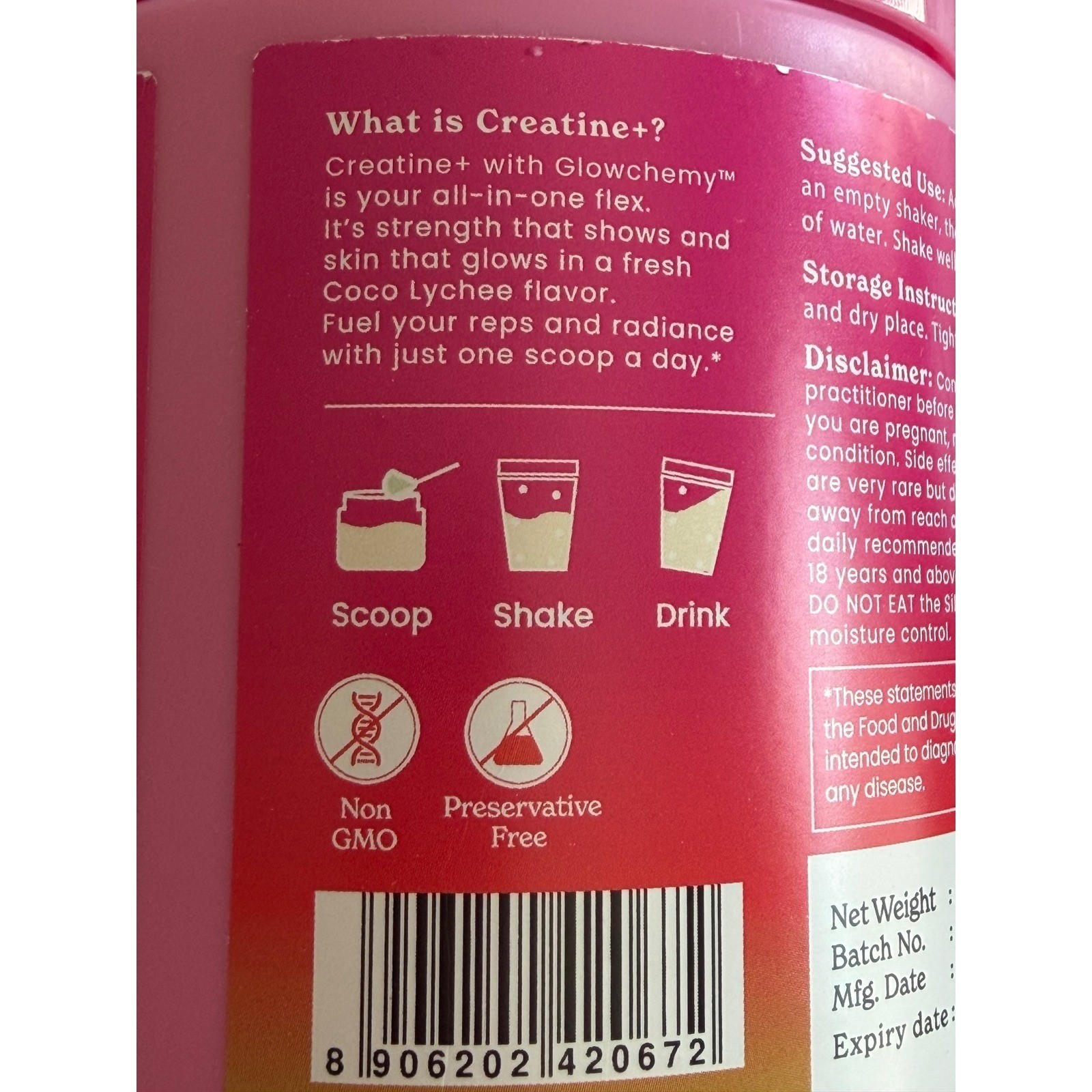 3-pack BetterAlt Creatine+ Collagen Booster Powder Coco Lychee 11oz