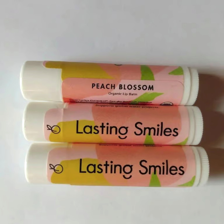 3 Lasting Smiles Peach Blossom Lip Balm 4.25g/0.15oz each Sealed