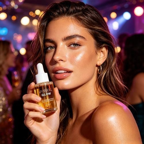 Lifecell Glow Self-Tanning Drops Face Body DHA Sunless Tanner Hydrating,1Fl Oz..