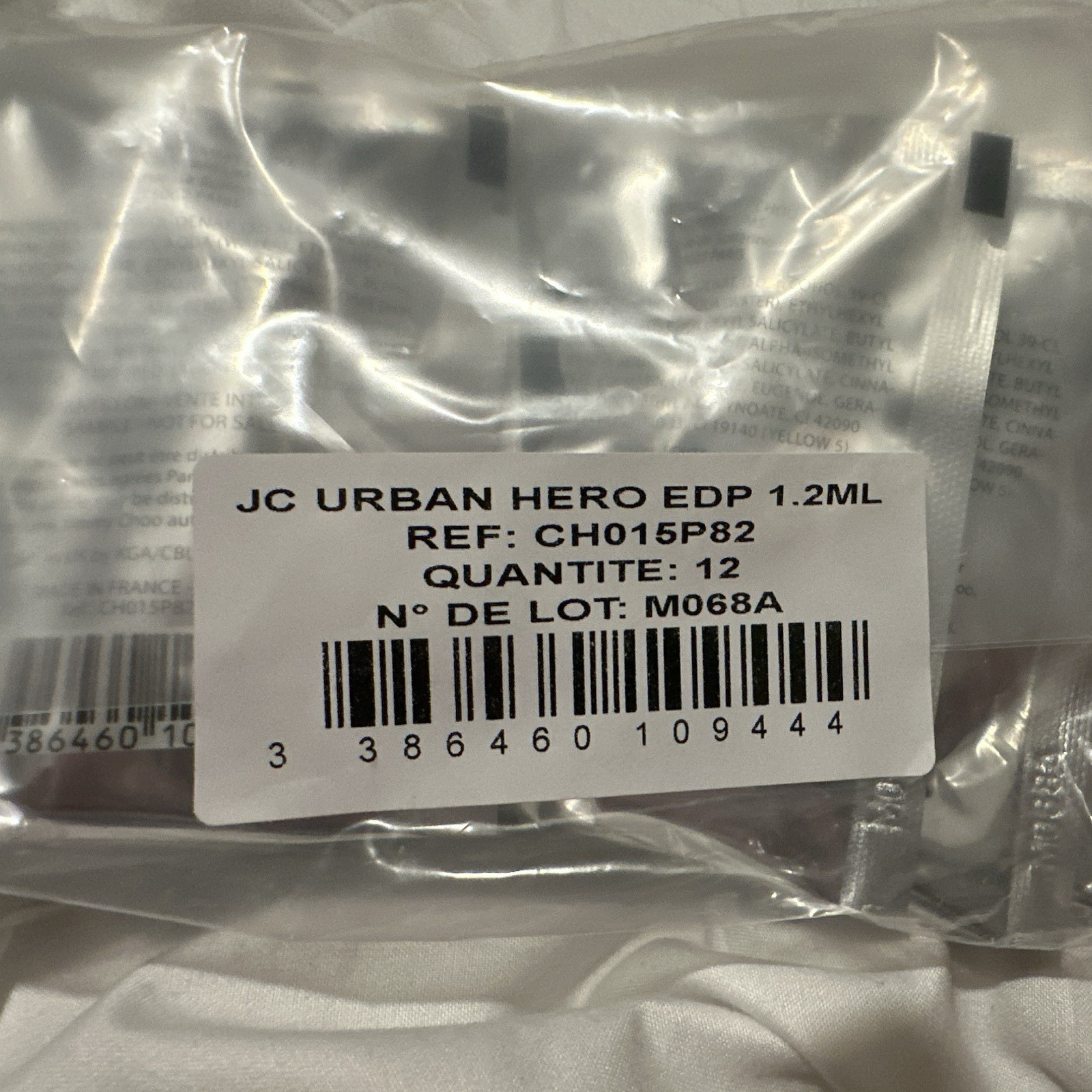 Jimmy Choo Urban Hero Eau de Parfum Fluid Sample Size 0.04 fl oz Lot of 3